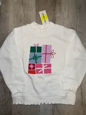 NEW Epic Threads Girls Christmas Crewneck Sweatshirt with Presents Graphic
